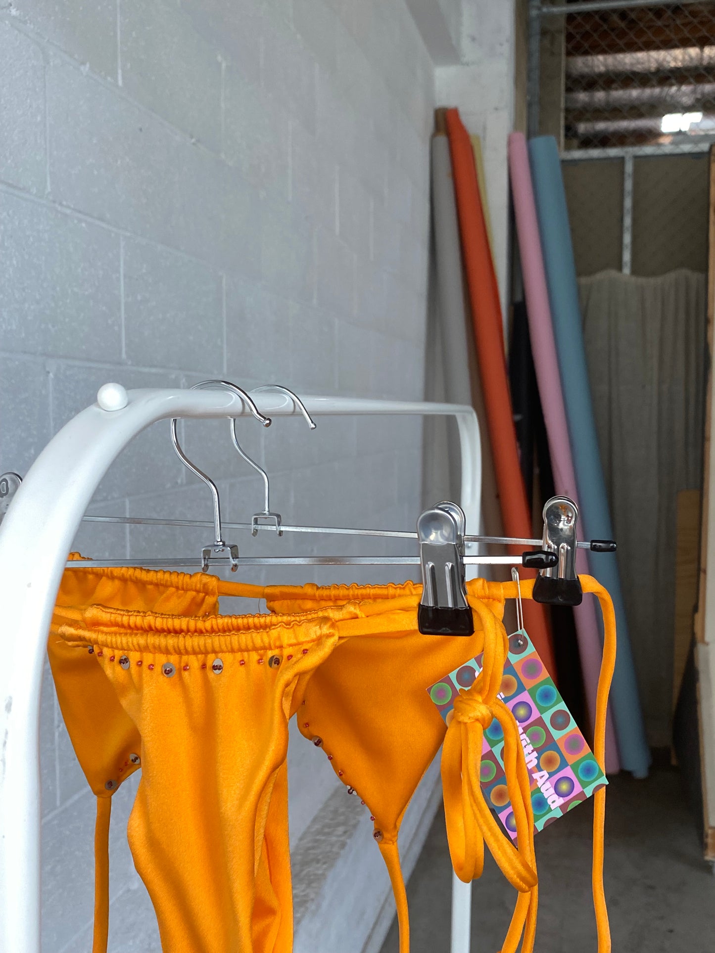 Orange Beaded Bikini