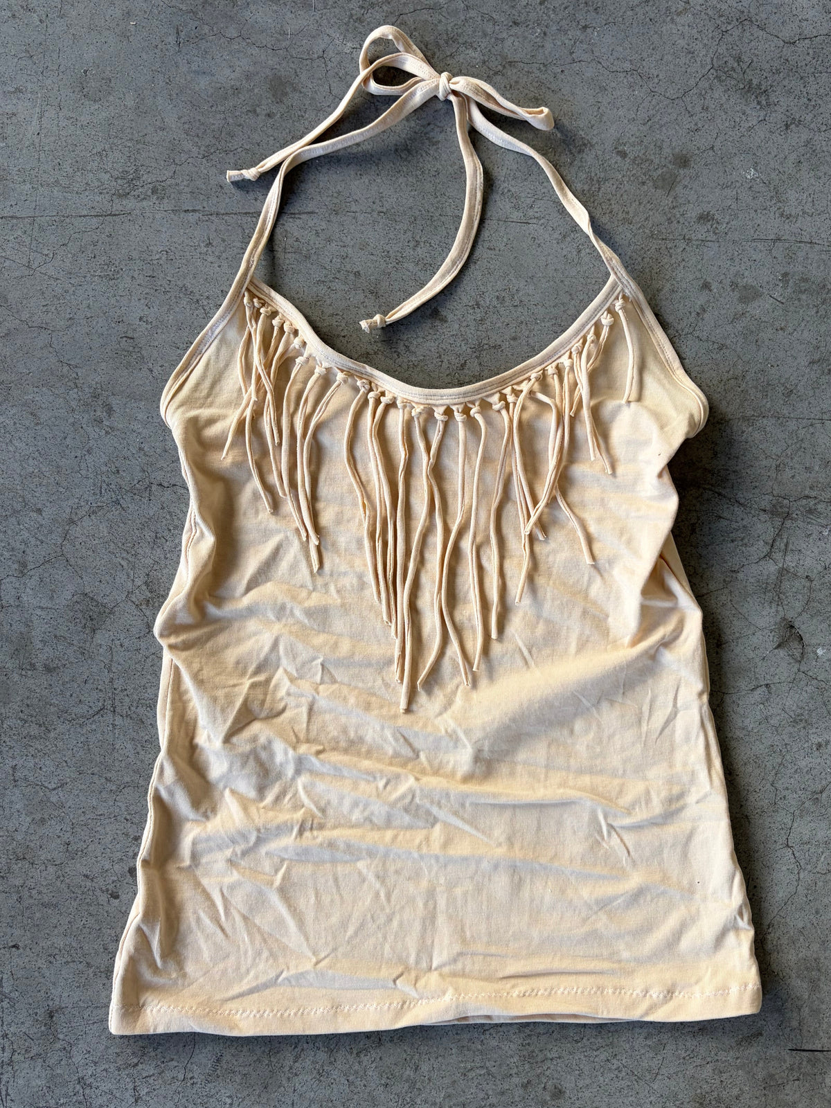 Fringe halter