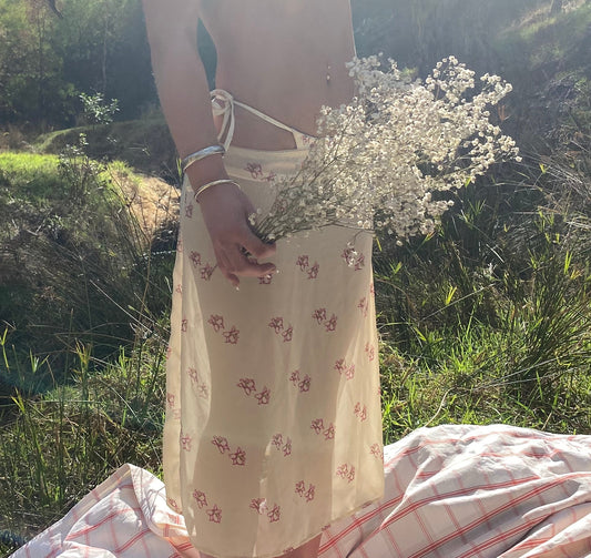 Butter Cream Midi Skirt